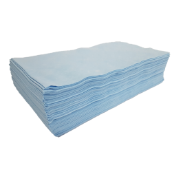 Ręcznik fryzjerski włókninowy 40x76 cm 50 szt. niebieski
